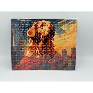 Golden Retriever Superhero Dog With Cape - 120 Piece Puzzle -